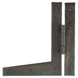 Beeswax 9'' HL Hinge Pair for Durable Support and Rustic Charm