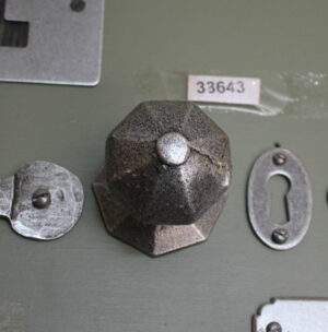 Pewter Patina Octagonal Mortice/Rim Knob Set - Vintage Door Hardware