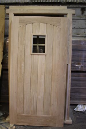 Custom-crafted Bespoke Oak Door adding elegance to a home