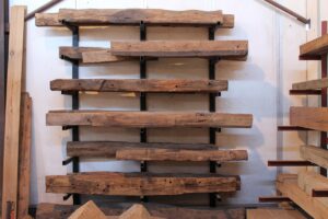 Rustic Seasoned Oak Beams in Construction and Design