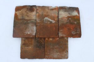 Reclaimed Clay Hand Made Roof Tile - Double Nib