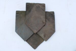 Reclaimed Clay Staffordshire Blue Hand Made Arrowhead Tile by Cawarden - A Testament to Traditional Craftsmanship and Eco-Friendly Building
