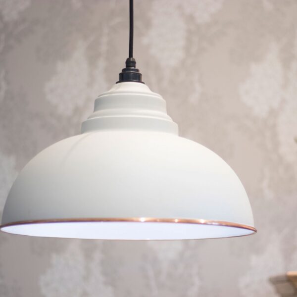 Oatmeal and White Harborne Accent Pendant Light