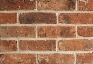 New brick slips - ashbourne weathered red/orange