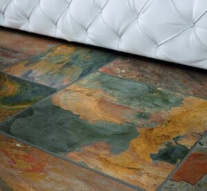 Porcelain Floor Tiles - Multi Colour Flagstone