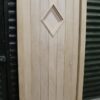 Bespoke Handmade Oak External Door, ready to glaze, showcasing the elegance of natural oak and the charm of handmade craftsmanship.