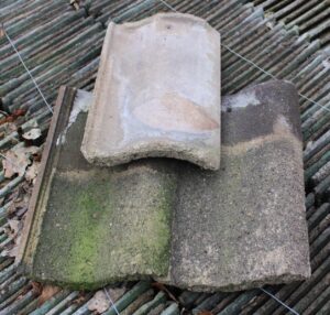 Reclaimed Concrete Pan Tiles Marley Anglia on Roof