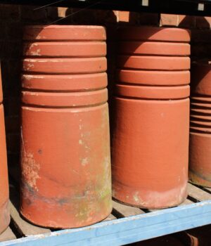 Reclaimed 5 Band Cannon Chimney Pot by Cawarden - Eco-Friendly and Historically Elegant Roofing Solution