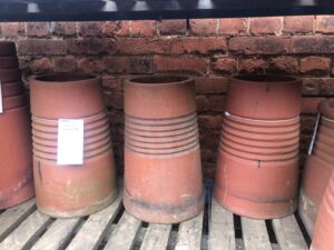 Reclaimed Tapered 7 Band Chimney Pot by Cawarden - Sustainable and Aesthetically Pleasing Rooftop Feature