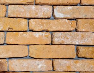 Brick slips cut from old Kent handmade bricks
