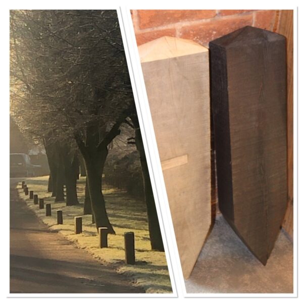 New Oak Sleeper Driveway Bollards for Enhanced Security and Aesthetic