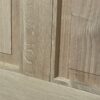 A bespoke, custom-sized 4 panel oak exterior door showcasing natural wood grain and traditional design.