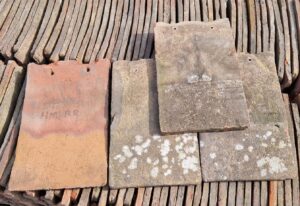 Handmade Dreadnought Dirty Red Reclaimed Roof Tiles