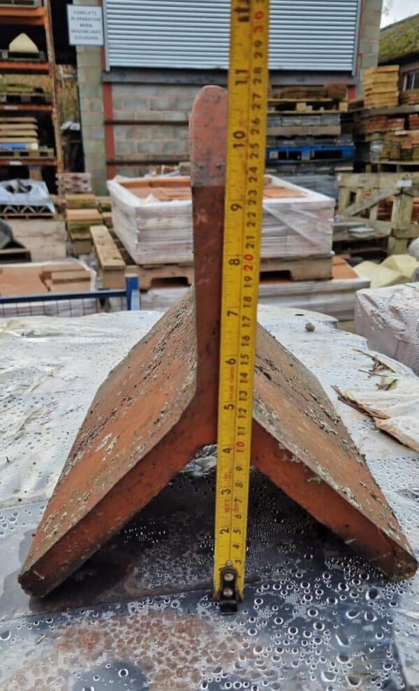 Reclaimed Fancy Ridge Tile Two Hole Crested 90 Degree Distinctive Roofing Elegance 4322