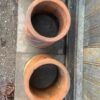 Reclaimed Terracotta Fancy Cannon Chimney Pot Pair for a Blend of Aesthetic Appeal and Roofing Efficiency