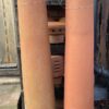 Pair of Reclaimed Tall Tom Terracotta Chimney Pots for a Touch of Historic Elegance and Improved Ventilation