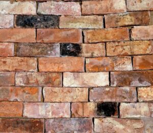 Reclaimed bricks slips cut from Grimsby handmade bricks